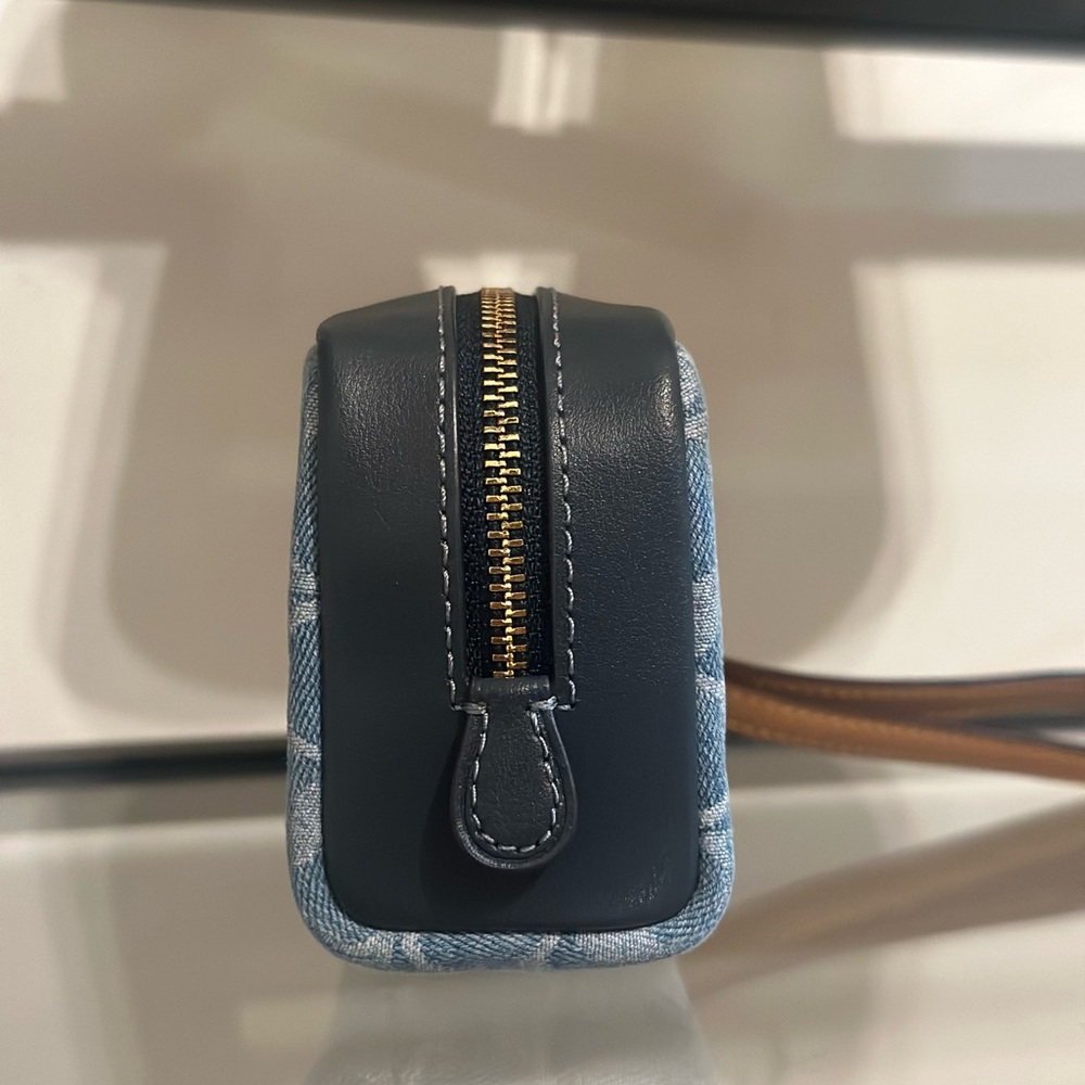 Coach Denim Pouch Wristlet - Picture 4 of 9